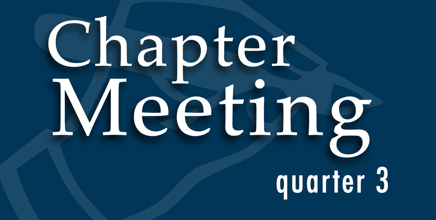 2016 Quarter 3 Chapter Meeting